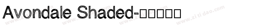 Avondale Shaded字体转换